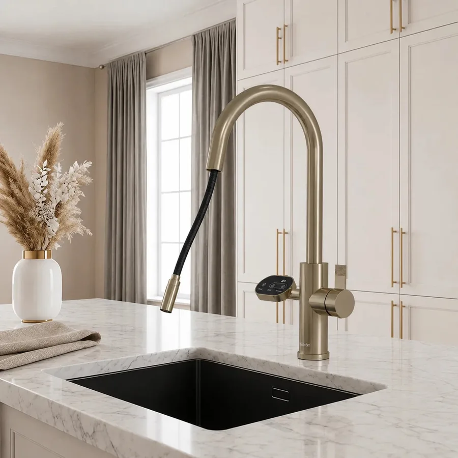 Hanström Nexa Digital Pullout 4-in-1 in Brushed Brass
