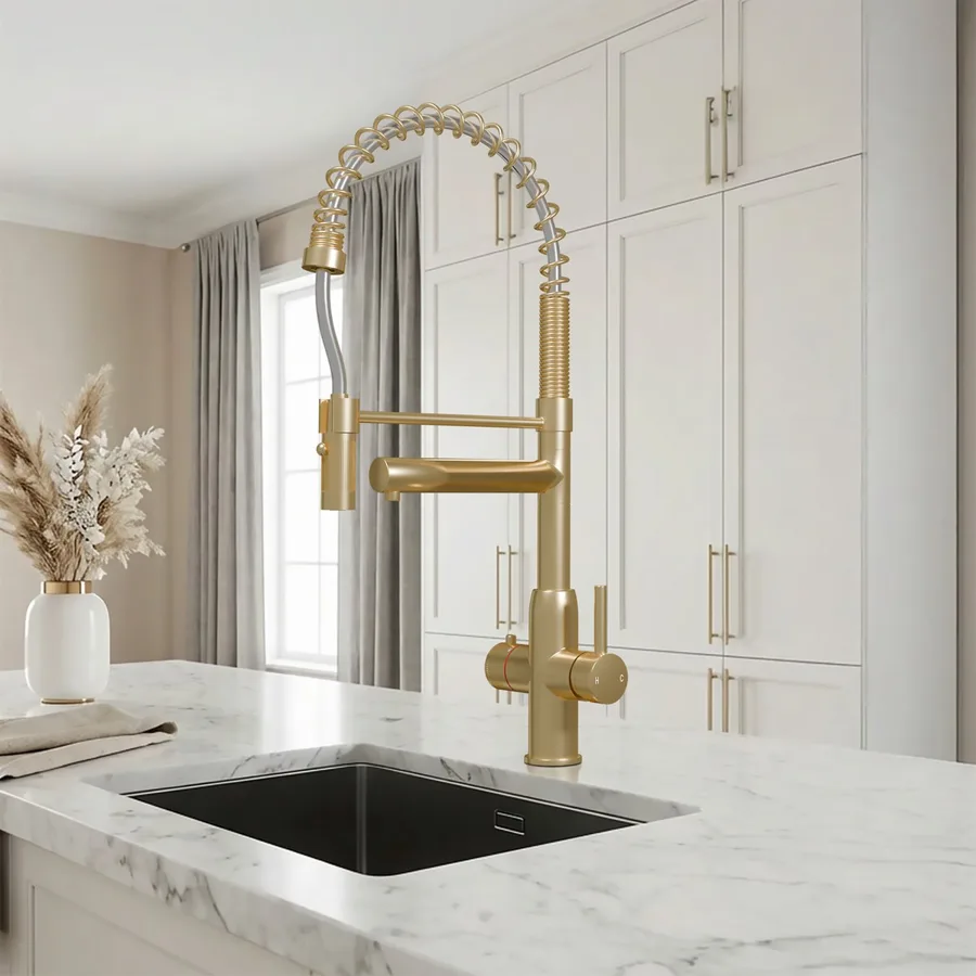 Fohen Spring Pro 3-in-1 in Brushed Brass