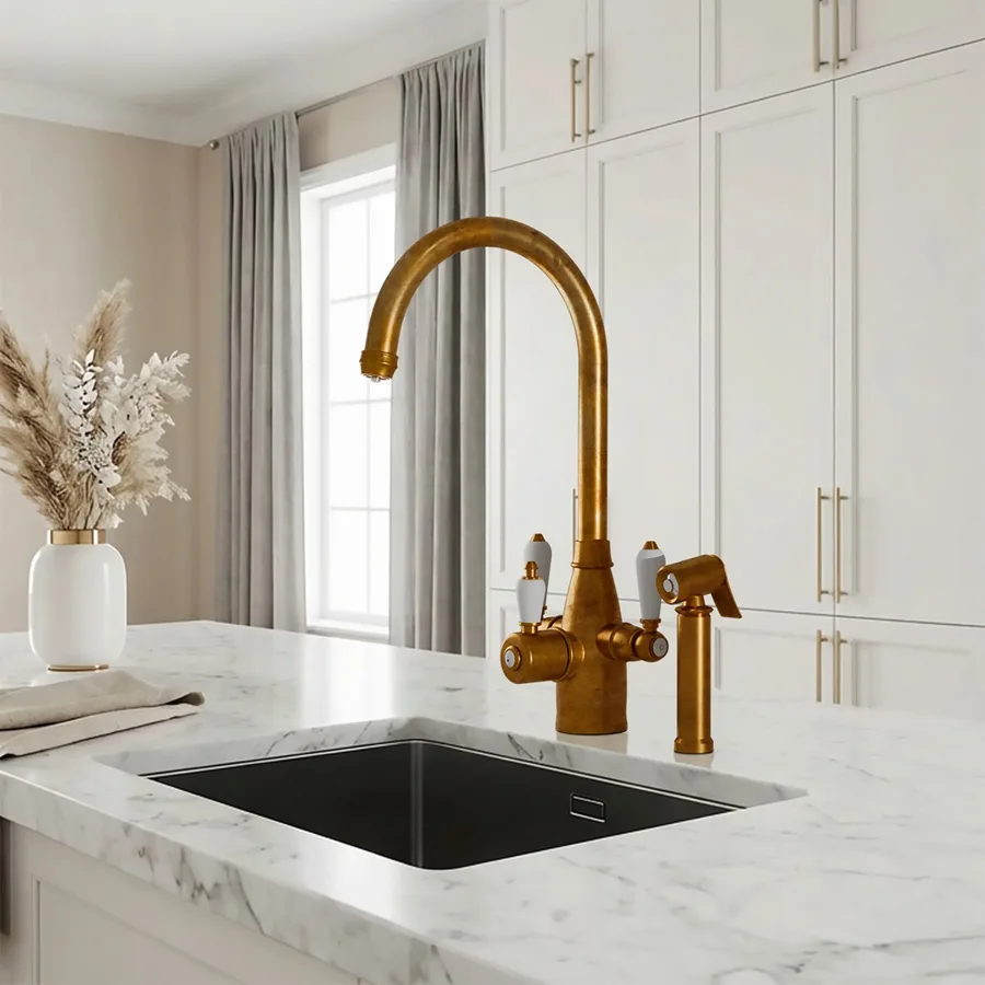 Fohen Tate + Spray 3-in-1 in Aged Brass