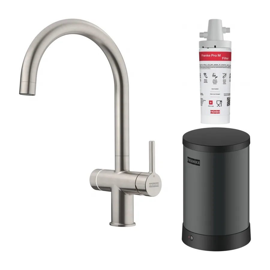 Franke Maris Water Hub 3-in-1 Electronic in Decor Steel