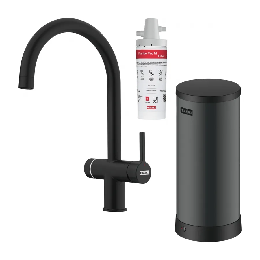 Franke Maris Water Hub 3-in-1 Electronic (7 litre) in Matt Black