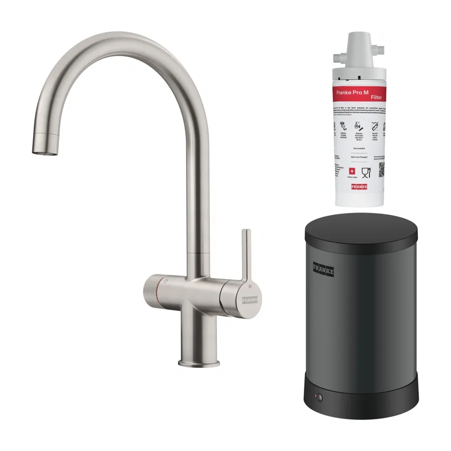 Franke Maris Water Hub 3-in-1 Mechanical in Decor Steel