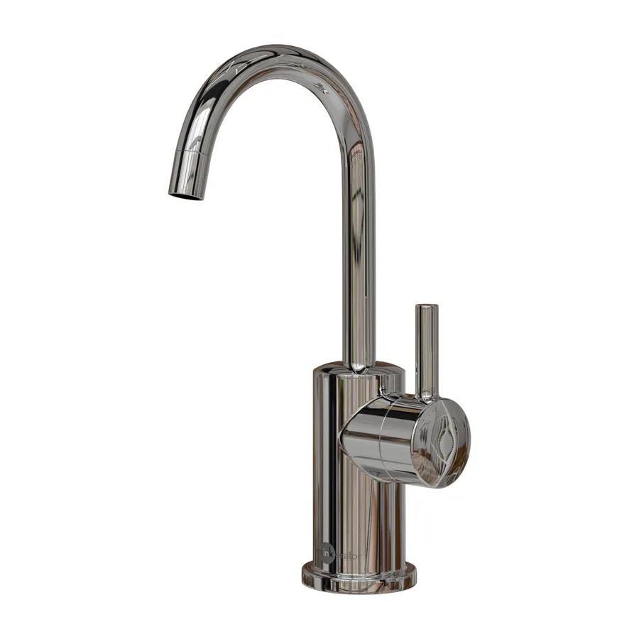 InSinkErator Moderno J-shape Steaming Hot Side Tap in Chrome