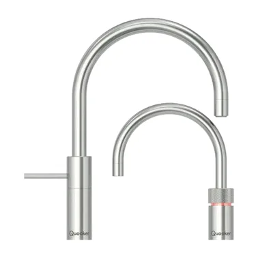 Quooker Nordic Round Twintaps in Stainless steel