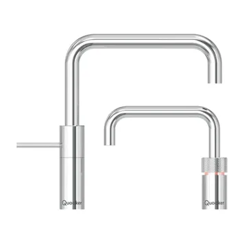 Quooker Nordic Square Twintaps in Polished chrome